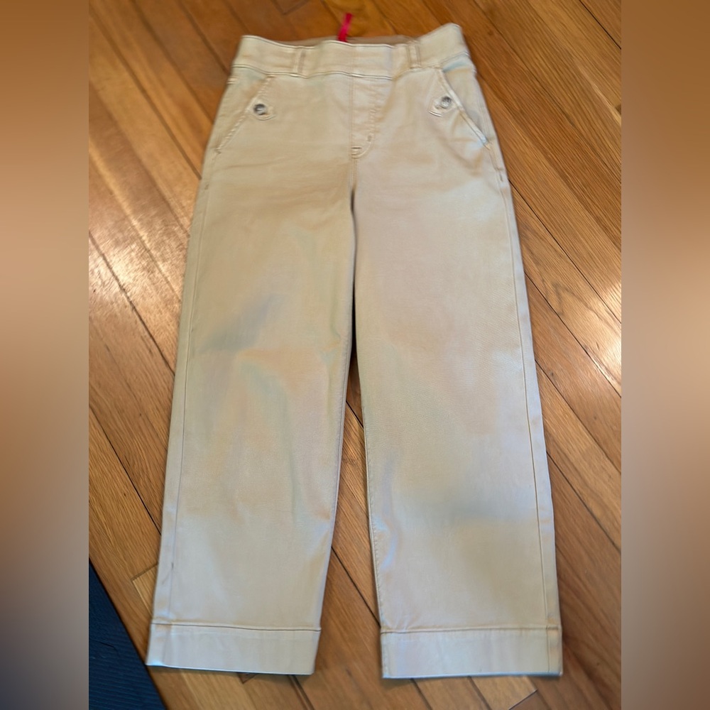 Spanx stretch cropped twill pants